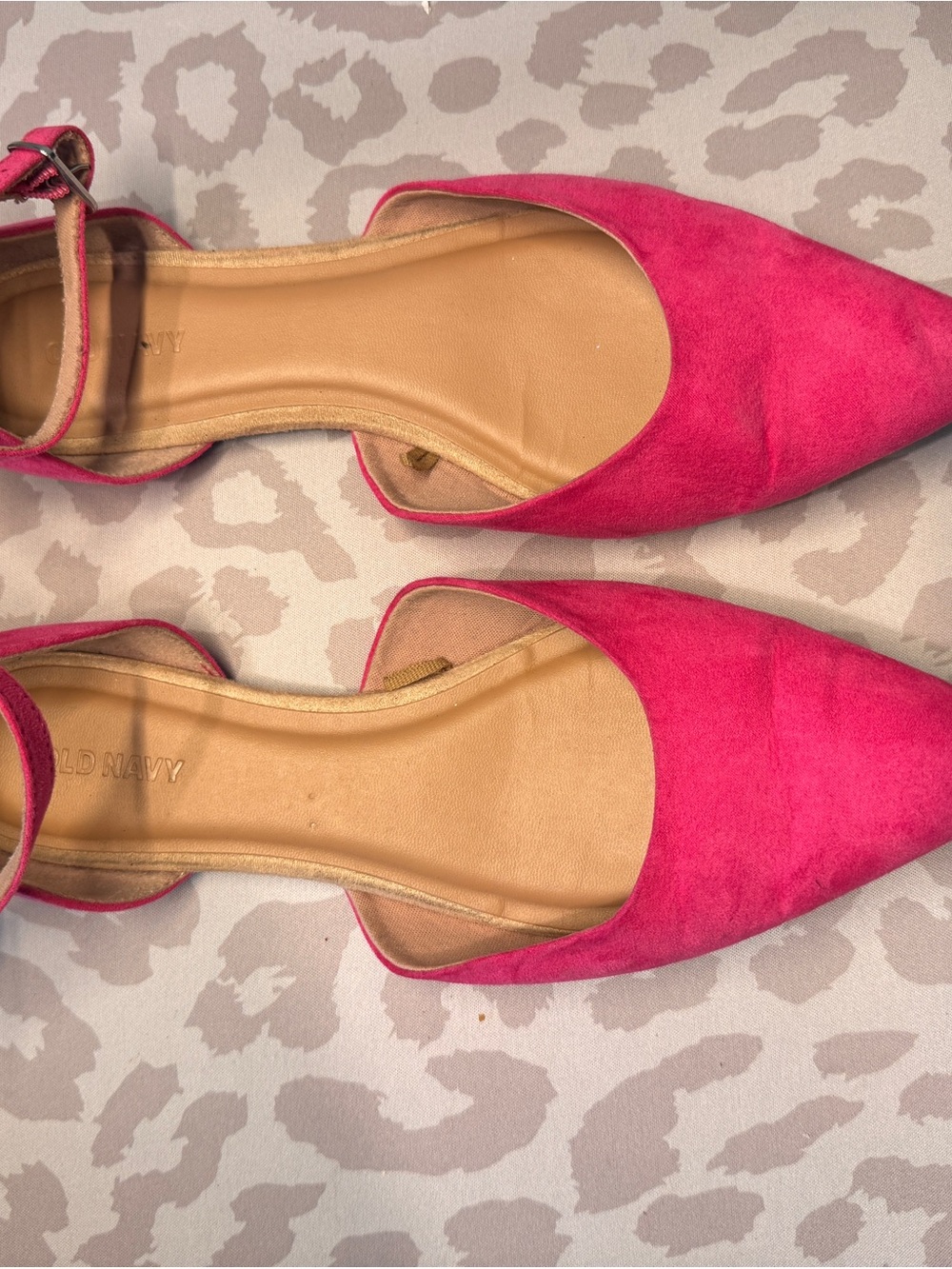 Old Navy Pink Pointed-Toe D'Orsay Flats
